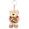 Niki Love Bear/Rugby Keychain 3.9 inches (10 cm) for Kids,