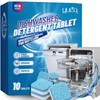 YUCO Dishwasher Cleaner Tablets 10 Tabs, Eco-Friendly No Plastic, Leaving