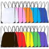 CODOBON 20 Pcs Drawstring Bags, Bulk Drawstring Backpack, Nylon Cinch