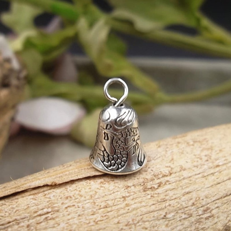 Sewroro Vintage Tin Bells Tibetan Silver Bells Antique Bell Pendants