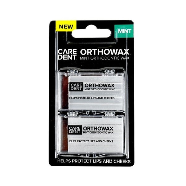 CareDent OrthoWax Mint Orthodontic Wax Box X 2