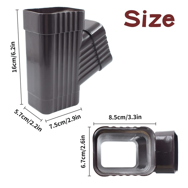 Downspout Y Connector Downspout Gutter for Y Connector 2x3Inch Downspout
