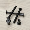 16 Sets Black Hex Socket Nut & Bolt,Furniture Connection Bolts