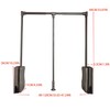 Wardrobe lift clothes rack,Pull Down Closet Rod for Hanging Clothes,