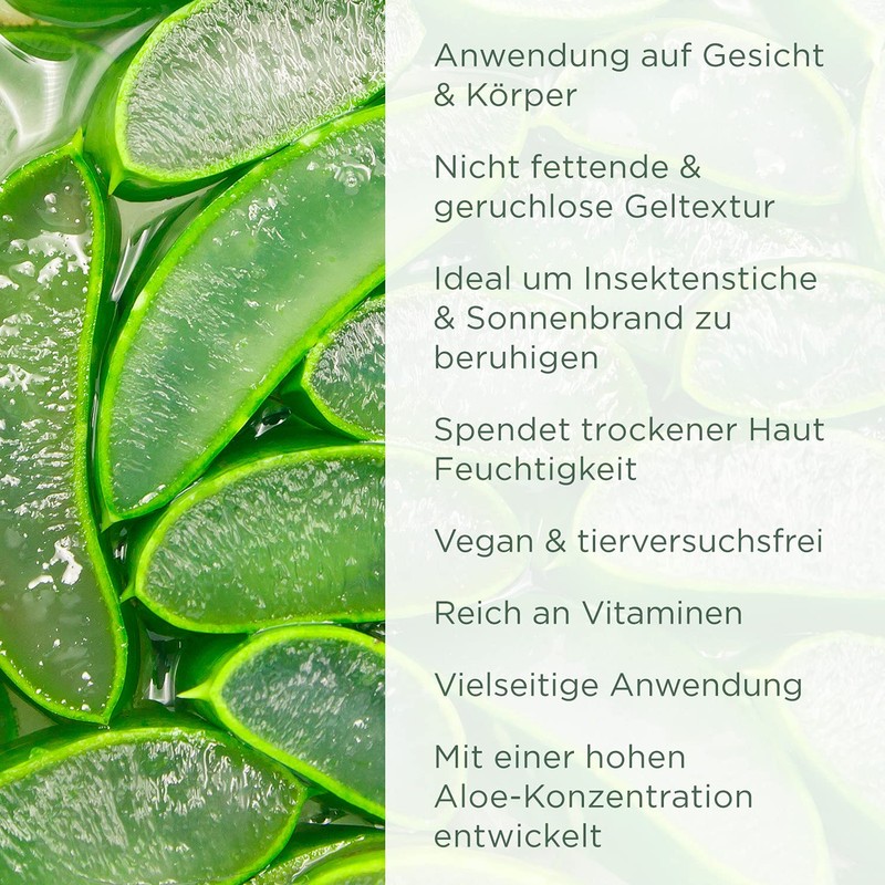 PraNaturals Aloe Vera Gel 200 ml, Natural Soothing & Nutritious