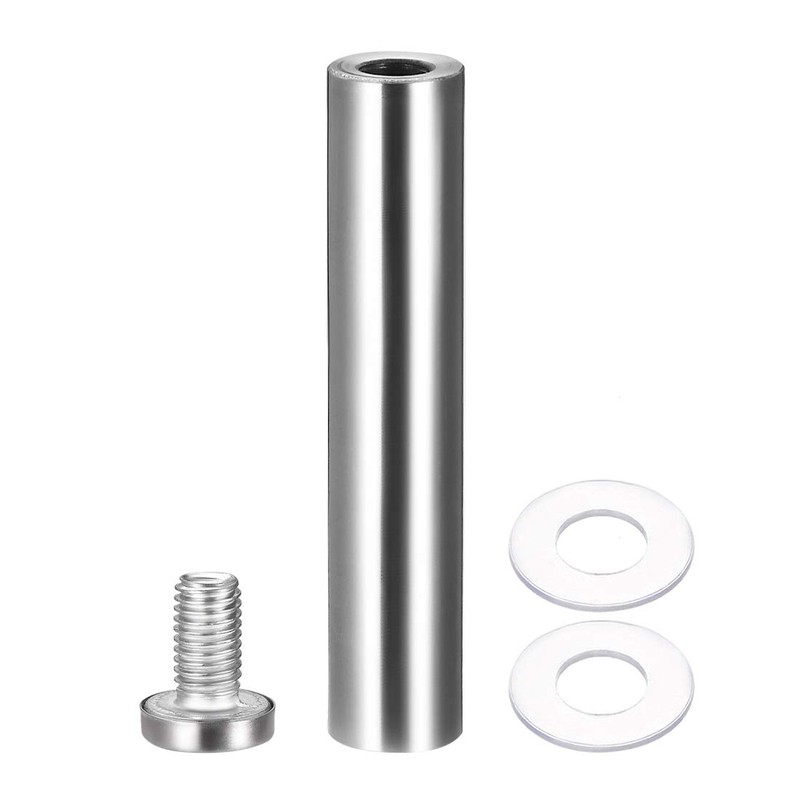 uxcell 3/4 Dia x 4"(19x102mm) Standoff Screws Wall Mount Sign