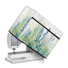 Hresuewn Floral Sewing Machine Cover,Sewing Machine Dust Cover with Convenient Pockets,Sewing Machine Dust Cover Compatible with Most Standard Sewing Machine