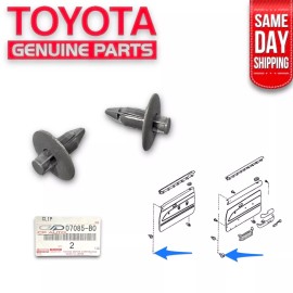 Toyota 89 - 95 TOYOTA 4RUNNER INTERIOR DOOR PANEL TRIM CLIP QTY 2 GRAY OEM NEW