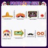 30PCS Day of the Dead Photo Booth Props, Halloween Party
