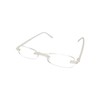 Calabria 714 Flexie Oval Rimless Reading Glasses +1.00 Ice Men/Women