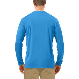 Roadbox Men's 2 Pack UV Sun Protection SPF UPF 50+ Long Sleeve Quick Dry Fishing Shirts Outdoor Rash Guard for Running Hiking Swimming