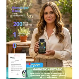 Citrato de Magnesio + Potasio | Con pulpa de plátano - Concentración de Calidad | 200 días