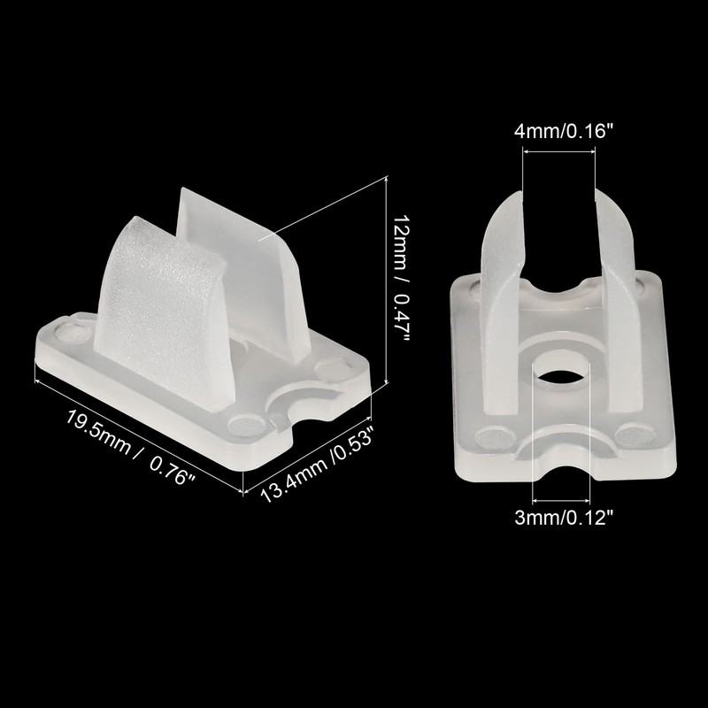 MECCANIXITY LED Neon Mounting Clips Holder Mounting Bracket Support Fixing