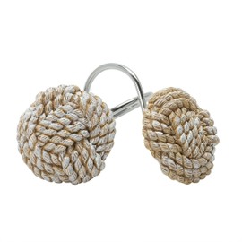 Zenna Home Shower Curtain Hooks Seaside Serenity Bath Accessories, Off-White