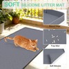 SORKUT Cat Litter Mat 34x22 Inch, Large Silicone Litter Box