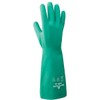 Showa Best 730 Nitri-Solve Nitrile Glove, Flock-Lined, Chemical Resistant, 15
