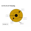 Unbranded 11.75in W x 8in. H (w/ a 6in Drum)