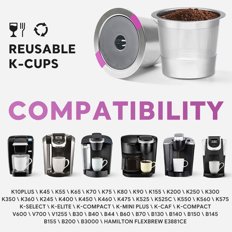 Metal Coffee Pod Stainless Steel Reusable Refillable Filter Cup Single