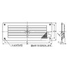 Sugatsune Industry 913-02 Surface Mounted Louver Air Vent