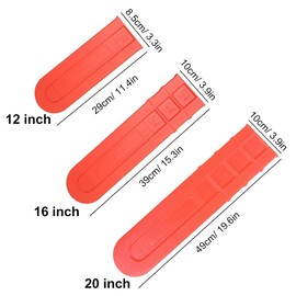 SEIWEI 12" Chainsaw Bar Protective Cover Scabbard Protector, 29 * 8.5cm Orange Chainsaw Bar Cover Protector Chain Guard Case