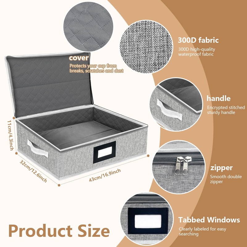 homyfort Platter Storage Case Box, China Storage Containers Hard Shell,