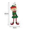 58cm Felt Christmas Elf Hanging Decoration with Movable Head &