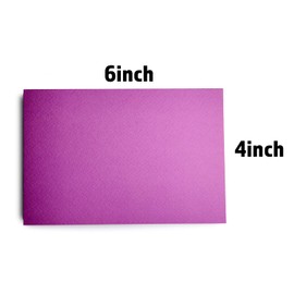 PPAPPAPPIYO Set of 50 4x6 Color Blank index cards 180gsm (purple)