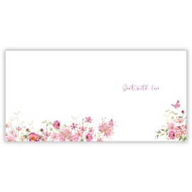 Nigel Quiney Female Birthday Card - Happy Birthday Card with Floral Bouquet and Butterflies Design with Foil Details - Birthday Card for Women