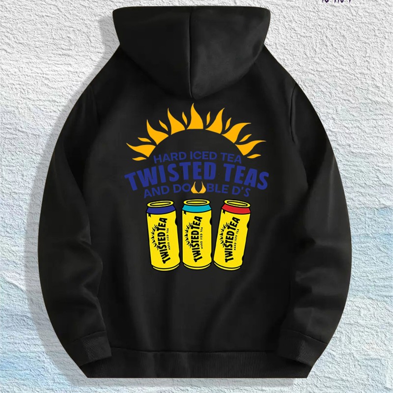 Twisted Teas & Double D's" Graphic Hoodie 100% Cotton US