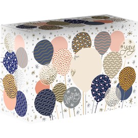 JILLSON & ROBERTS Small Mailing Gift Boxes, for Birthdays and Holidays, Party Balloons (24 Pcs)