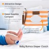 (Orange) - Orange BabyBum Nappy Clutch - Light and Compact;
