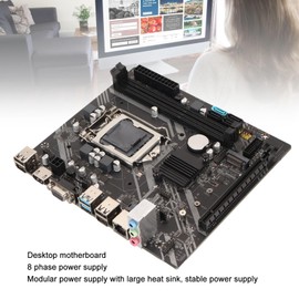 LGA 1151 Gaming Motherboard, DDR3 4 USB2.0 2 USB3.0, PCIe X16 SATA3.0, Support M.2 NVME, Desktop Computer Motherboards for B75
