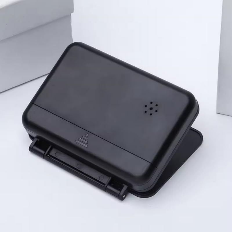 DUOBAGMA Folding Mini Travel Clock with Calendar Home Digital LCD