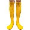 COUVER - Calcetines deportivos de poliéster para fútbol, Amarillo, Small