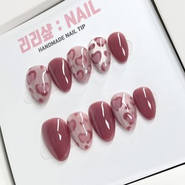 Love Spot Handmade Nail Tips - Almond / 러브스팟 수제네일팁 - 아몬드