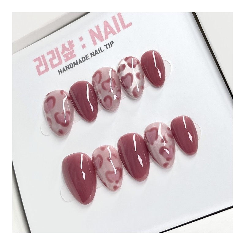 Love Spot Handmade Nail Tips - Almond / 러브스팟 수제네일팁