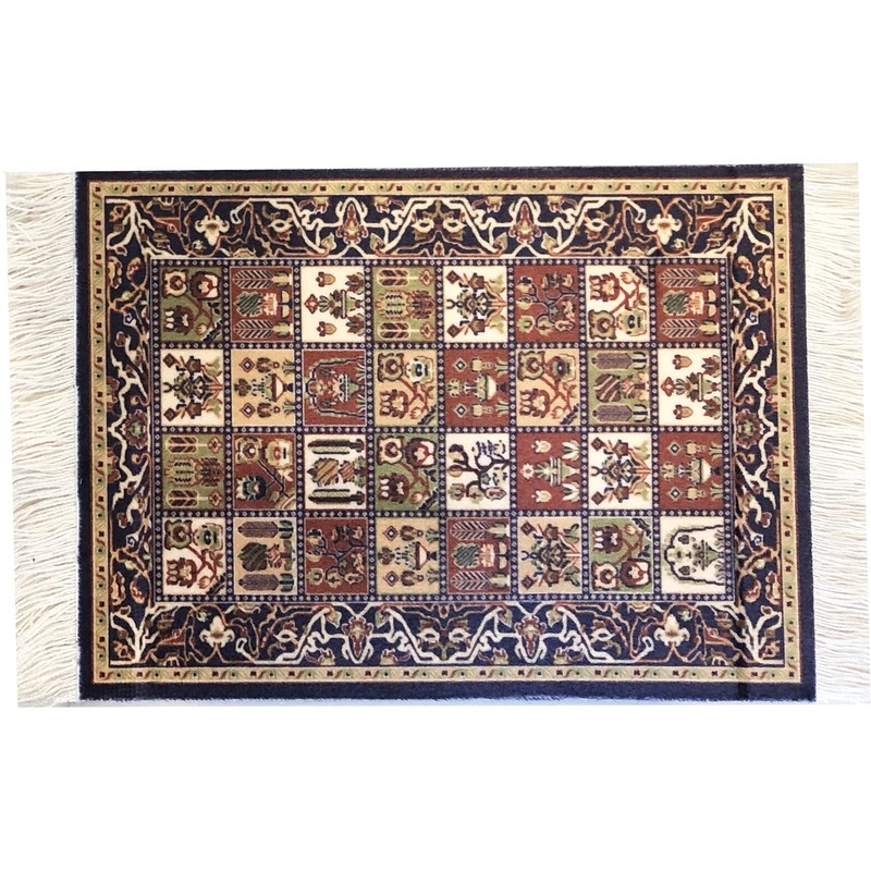 Carpet Coasters, Set 4 Turkish Rug Style Table Drink mats,