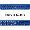 FOCUS TOOL 4PCS 1/4" Magnetic Hex Bit Holder Rack Organizer