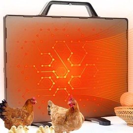 Chicken Coop Heater for Winter, 140W ETL Certified Radiant Heat Panel with Adjustable Temperature & Timer, Safe & Energy-Efficient Heating Plate for Chicks, Coops, Pets, and Indoor Use