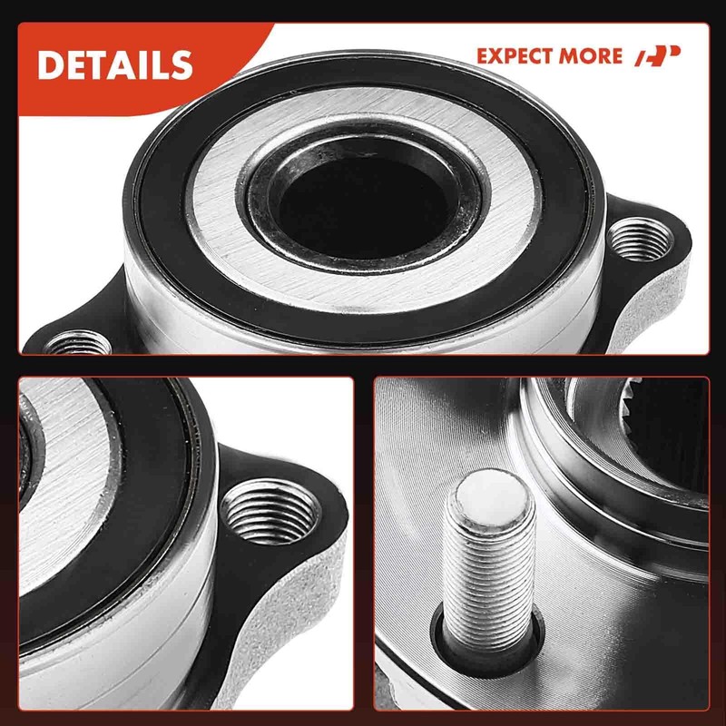 A-Premium 2 x Rear Wheel Bearing and Hub Assembly with