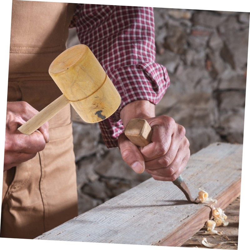 OSALADI Professional Carpenter Mallet Wooden Hammer for Woodworking Tools for