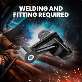 maXpeedingrods Pair Engine Swap Weld-in Motor Mounts Kit for Ford SBF Small Block 289 302 351W Black