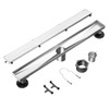 Neodrain Brushed 48-Inch Linear Shower Drain,with 2-in-1 Flat & Tile