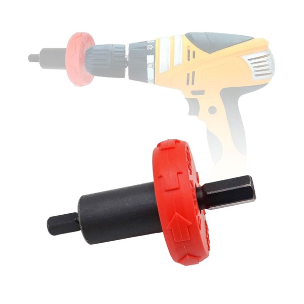 FZJDSD 1PC Red Jump Start Electric Engine Drill Bit Adapter