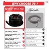 TYT Synthetic Winch Rope Kit - 3/8" x 92' with