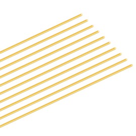 iMeistek 1.5 mm brass rod, 350 mm length, round metal, straight brass pin rods for RC models, DIY crafts (10 pieces)