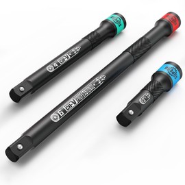 Arwealxs 3Piece Impact Extension Bar Set, 1/4" Drive Socket Extensions, Ratchet Extension Bar Set, Auto Repairing, Home Repair Projects