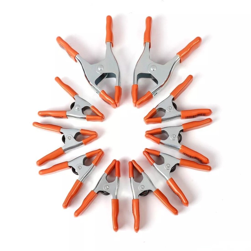 PONY 6-inch 4-inch Heavy Duty Metal Spring Clamps Set 2-inch,