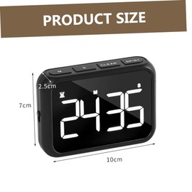 Ipetboom 3pcs Digital Cooking Timer with LED Display Magnetic Mount Stand for Kitchen Baking Study Exam Portable Countdown Alarm Clock Lightweight Design