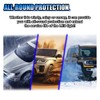 BDZMC 2PCS Car Headlight Cover, 75mm Headlight Dust Cover with